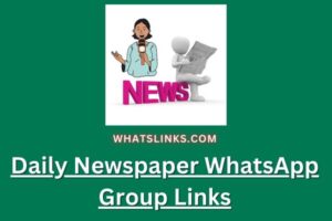 Daily Newspaper WhatsApp Group Links